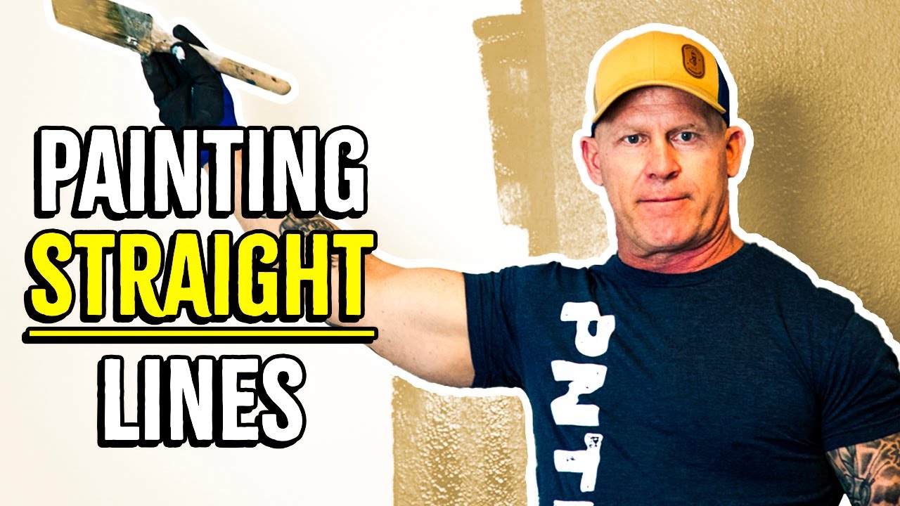 CUTTING CEILINGS.  DIY How To Paint A Straight Ceiling Line.