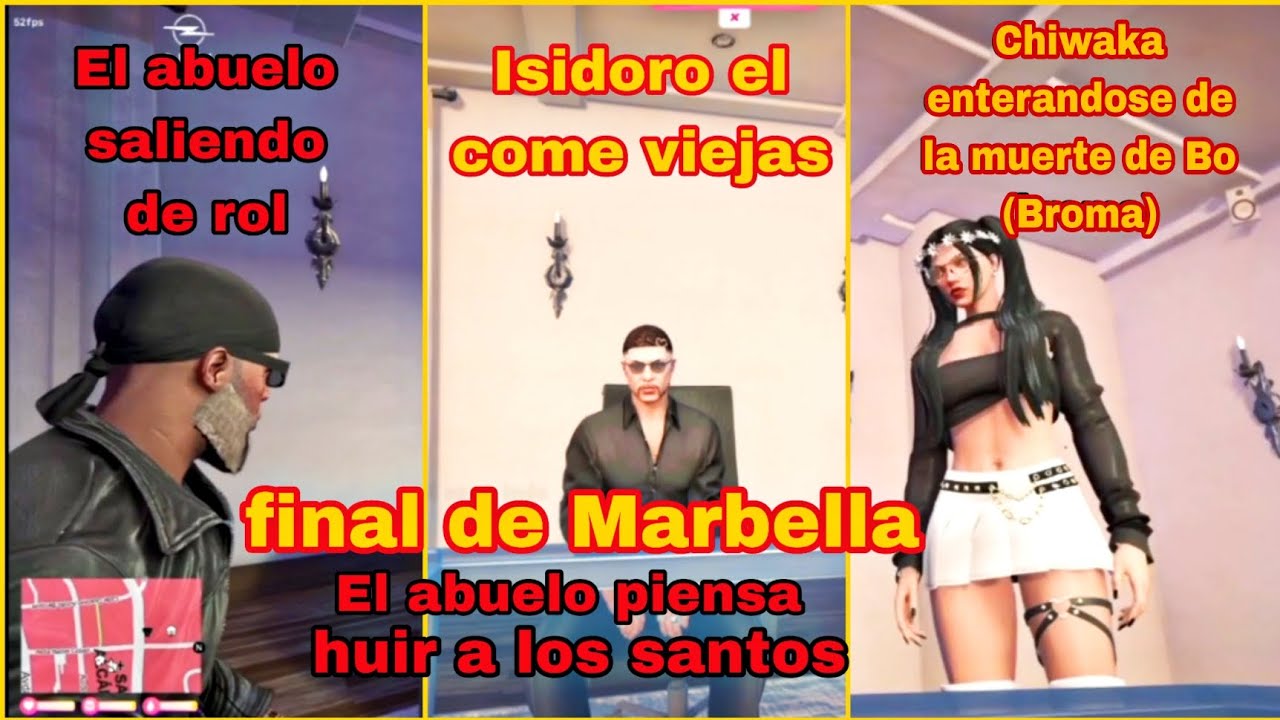 El abuelo piensa huir a los santos 😳 isidoro se pone al día #marbella #gta #roleplay #donclips