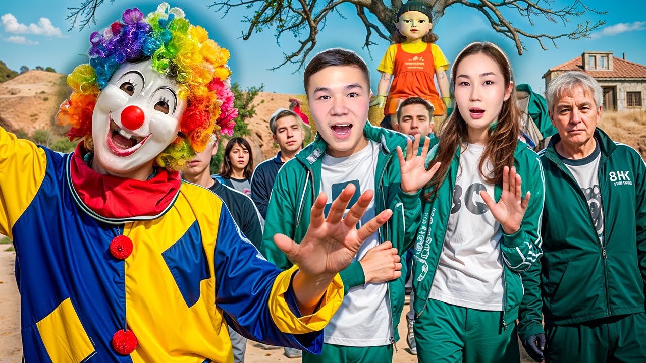 КЛОУНМЕН ИГРА В КАЛЬМАРА ОЙНАДЫҚ😱🤡| КЛОУН БІЗГЕ НЕ ІСТЕДІІ😱🤯🤯