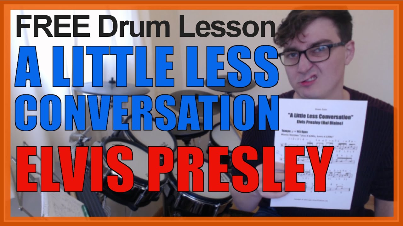 ★ A Little Less Conversation (Elvis) ★ FREE Video Drum Lesson | How To Play SOLO FILLS (Hal Blaine)