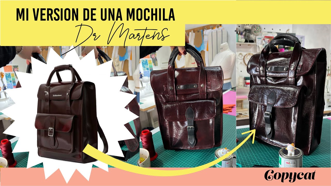 Una mochila inspirada en Dr. Martens - paso a paso