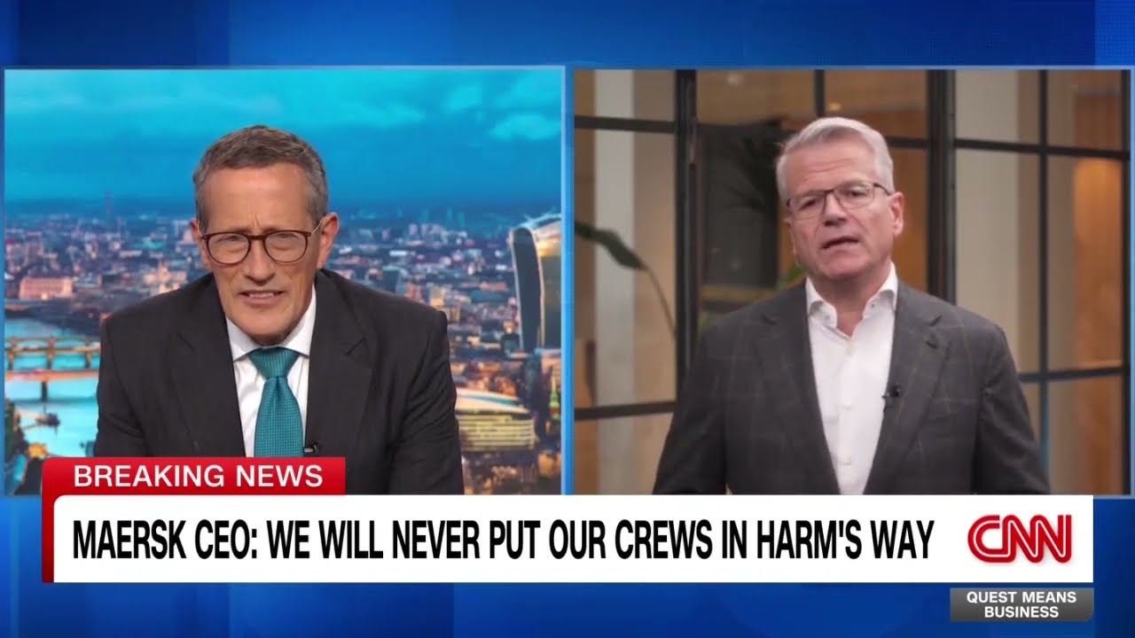 Maersk CEO Vincent Clerc says Iran's reach extends beyond the Strait of Hormuz.