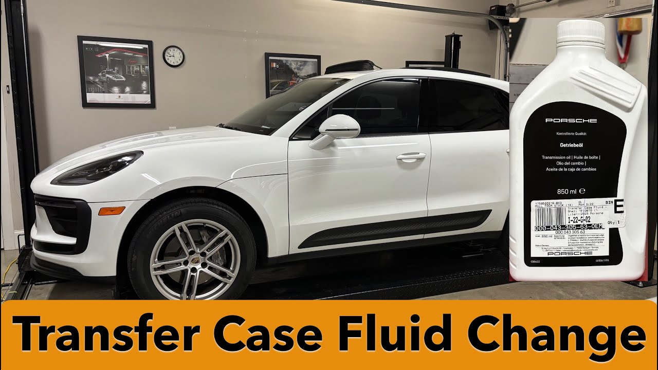 Замена жидкости в раздаточной коробке Porsche Macan