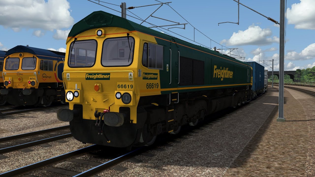 Train Simulator Classic | Class 66 Freightliner 66619 | Peterborough to Cambridge Route | Gaming HD