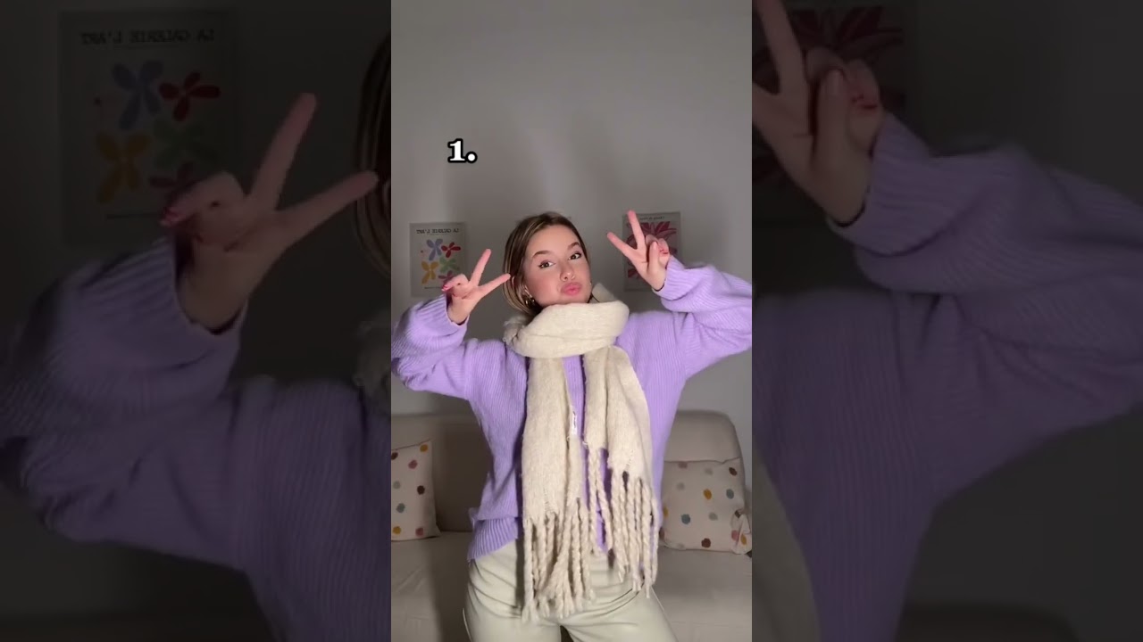 4 modi di indossare la sciarpa 🤍❄️