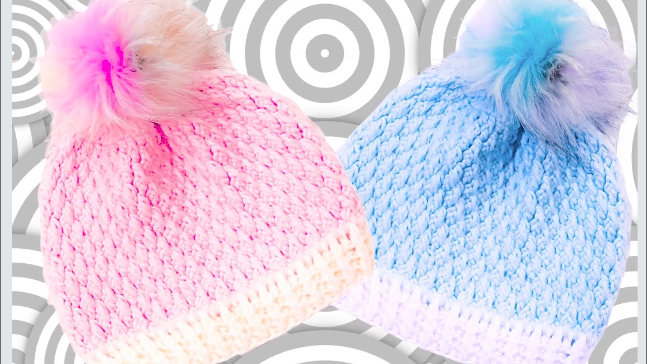 Easy crochet hat for girls, boys, children 4-6 years + more sizes ALPINE CROCHET STITCH PATTERN