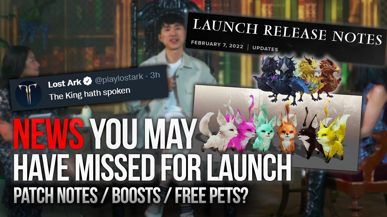 LOST ARK'S DIRECTOR SPEAKS! Patch notes, free boosts, pets & more! Don't MISS these beginners!