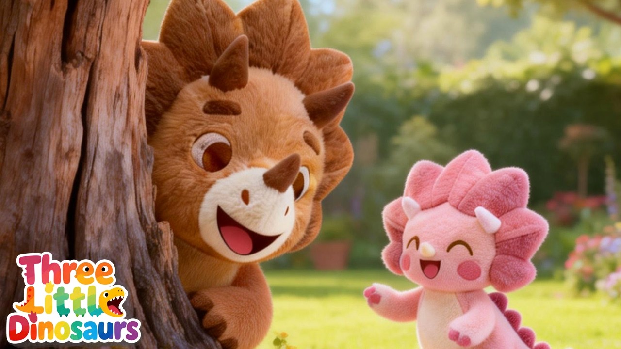 Peekaboo with Rosie the Cute Dino! ❤️| Fun Kids Song & Nursery Rhyme for Babies