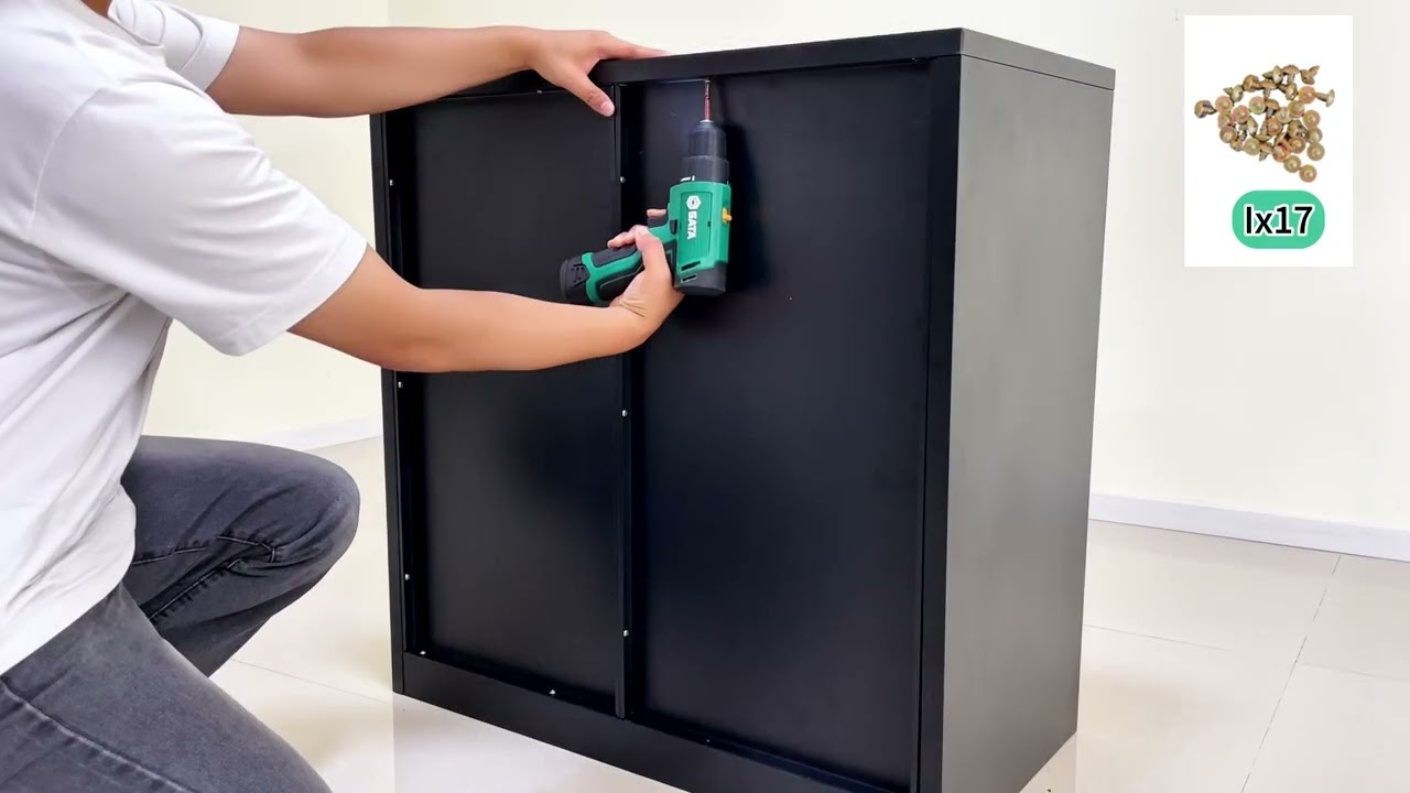 Metal low cabinet