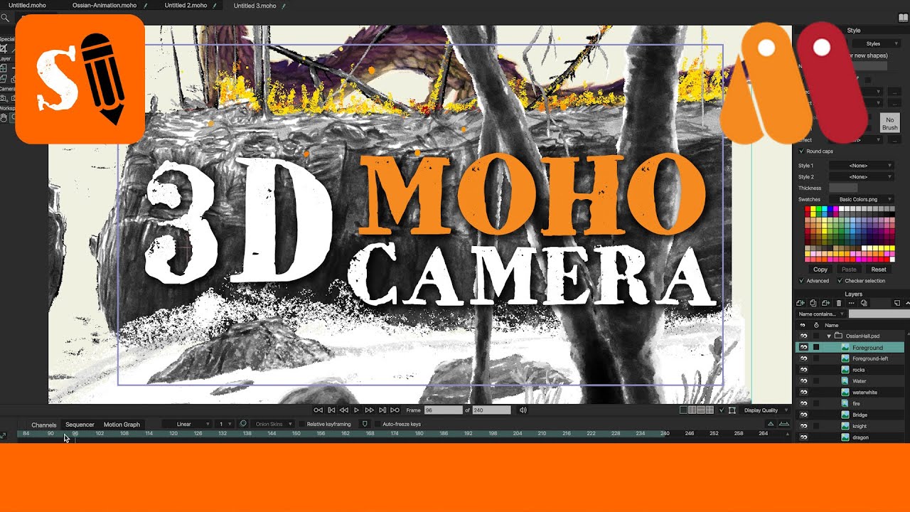 3D-камера в 2D-анимации Moho
