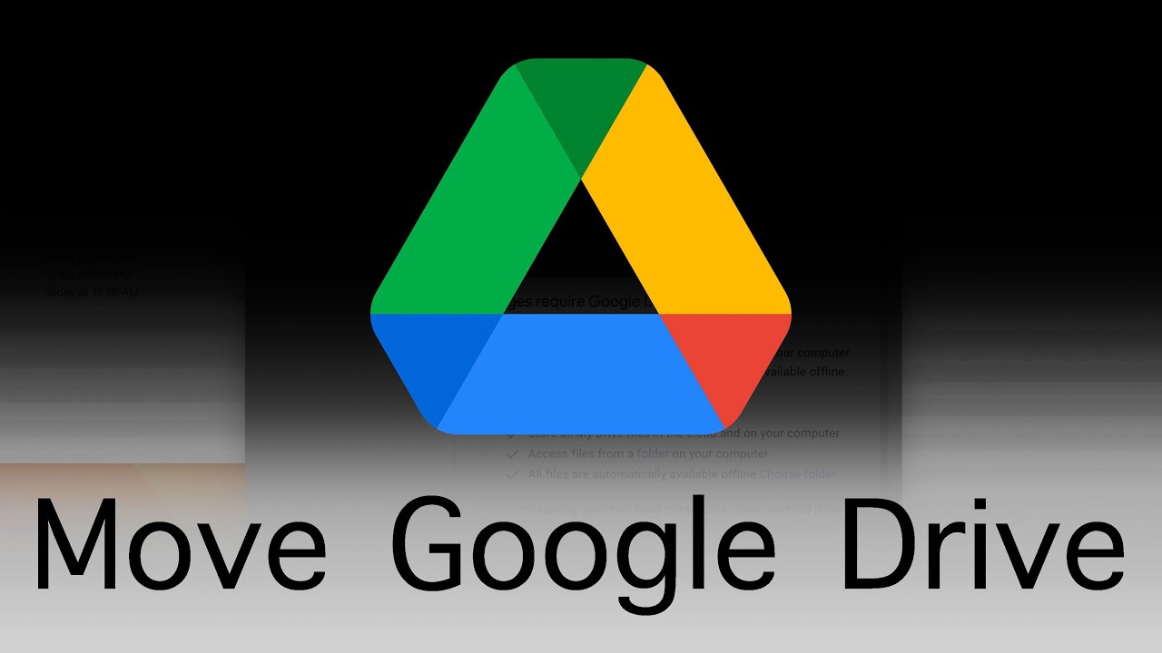 Как переместить папку Google Диска на внешний диск на Mac