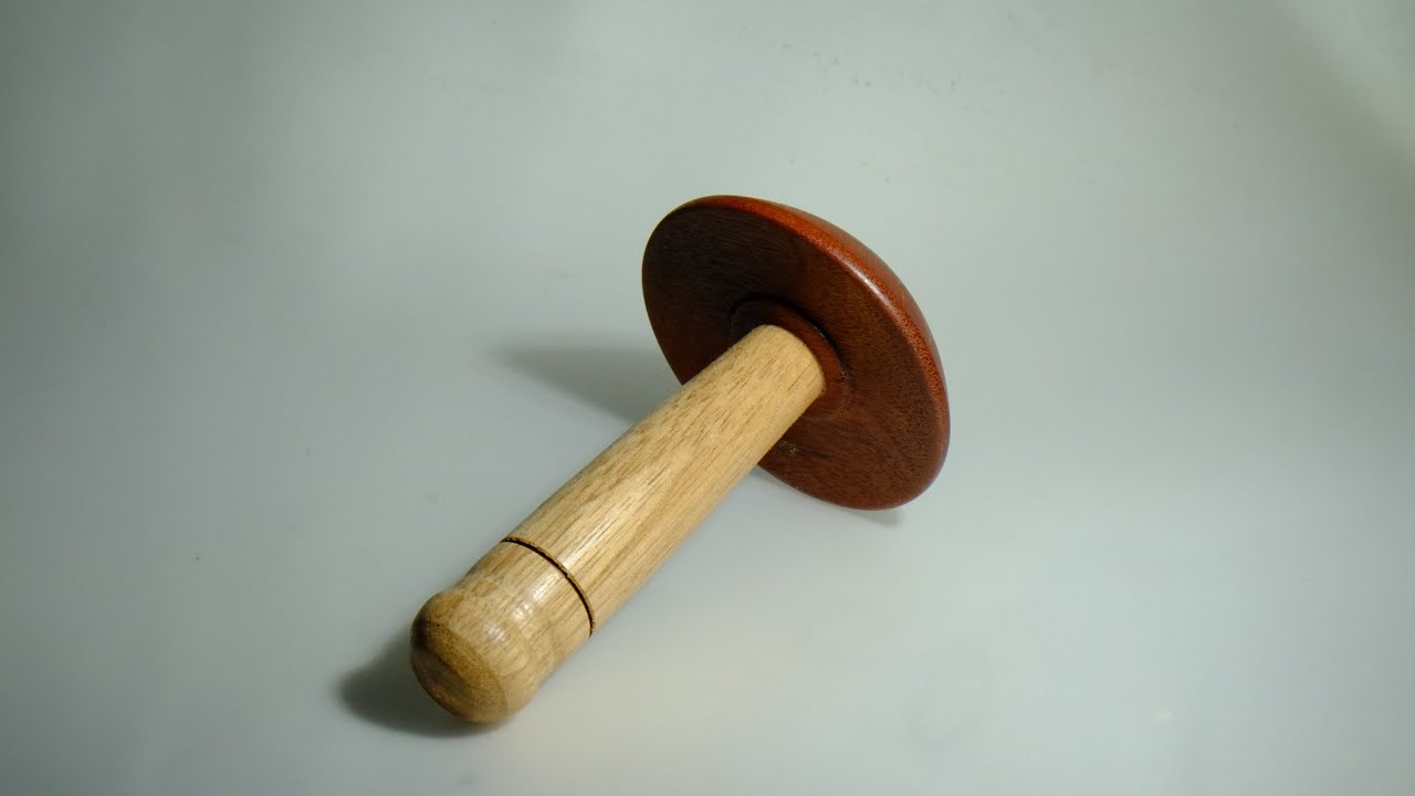Woodturning - every household needs one darning mushroom #woodturning, #mushroom #woodworking