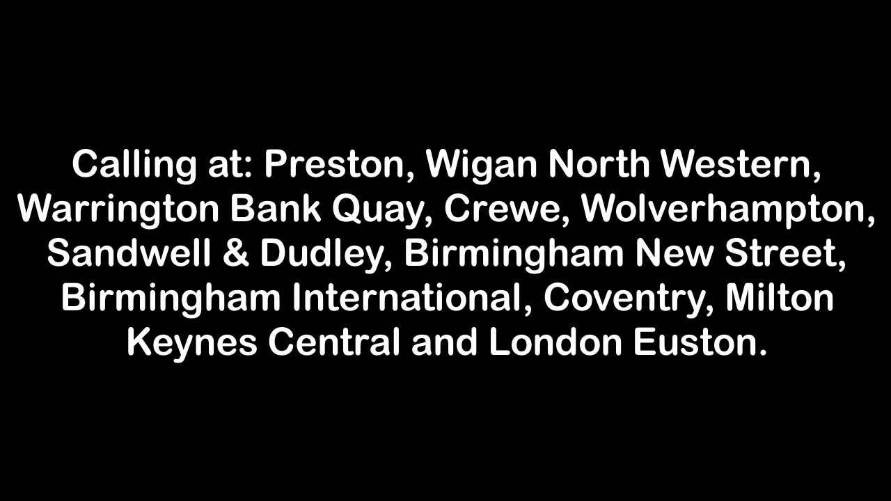 Blackpool North Announcements 30/06/21