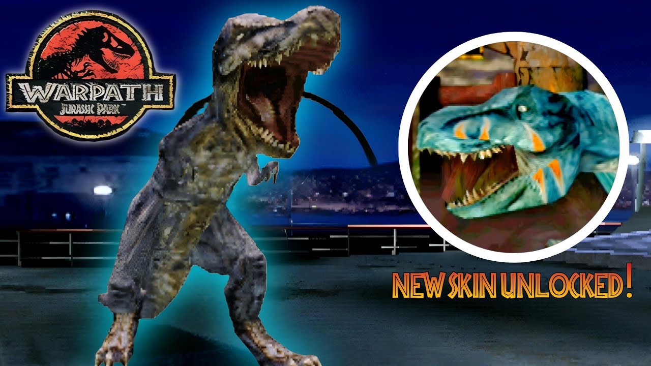 T Rex (Survival Mode Unlock 3rd Skin) - Warpath Jurassic Park Gameplay 4k HD