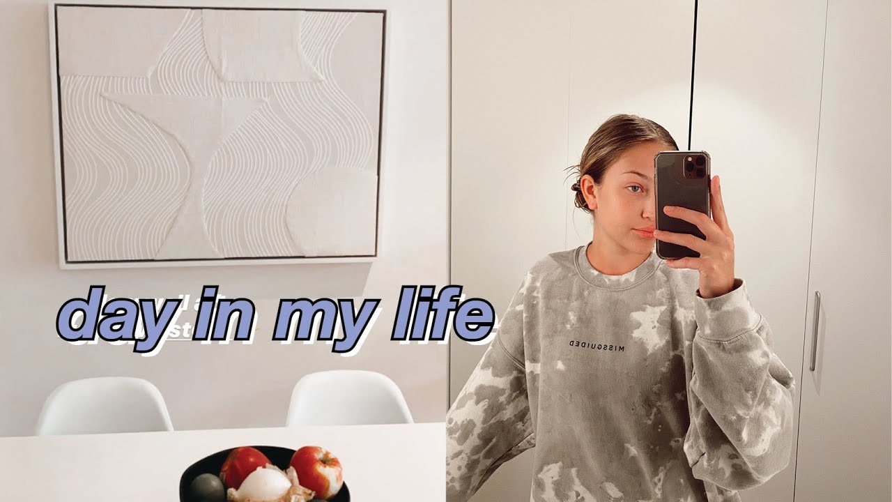 day in my life at home: sephora haul, online classes, & cooking | maddie cidlik