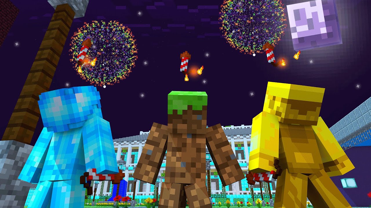فلم ماين كرافت : العاب نارية ؟!! (عيد مبارك) 😍🔥🎆