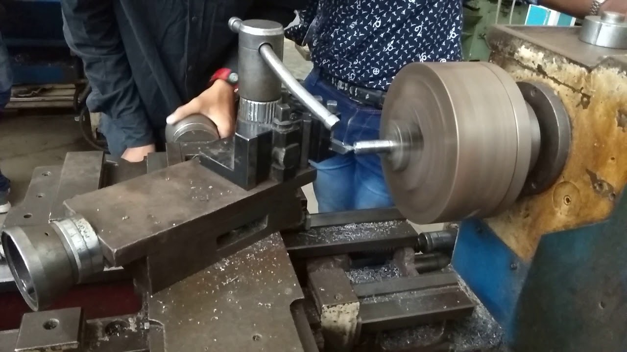 Lathe machine operation , Face turning, facing
