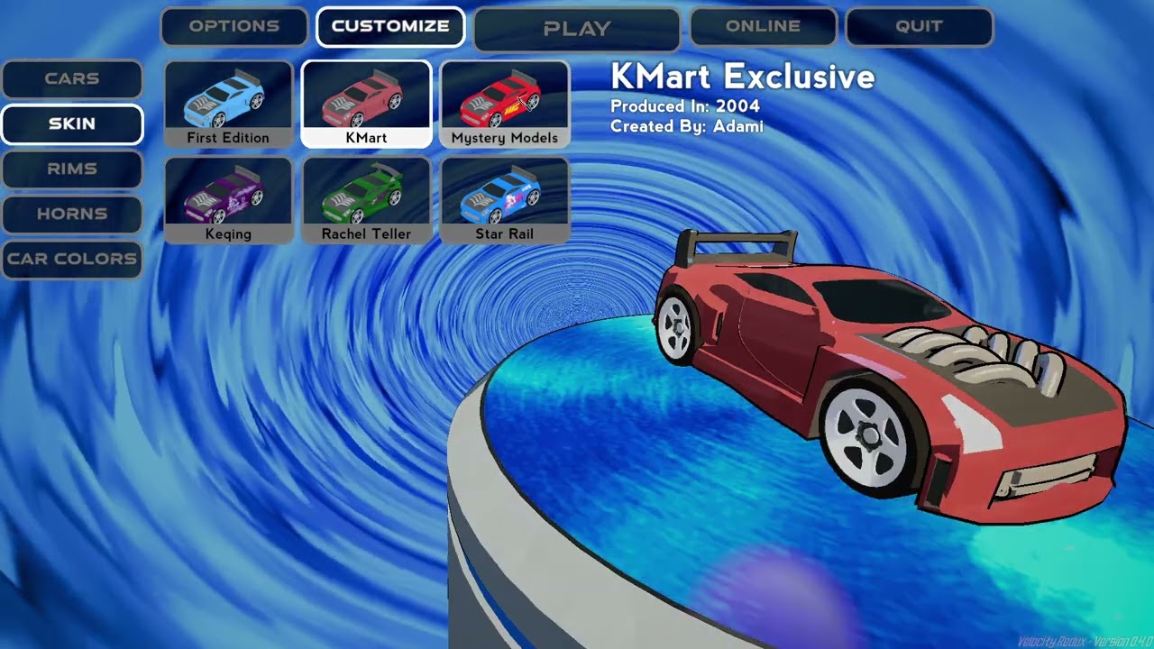 Showcasing All Available Rims and Cars in Velocity X Redux