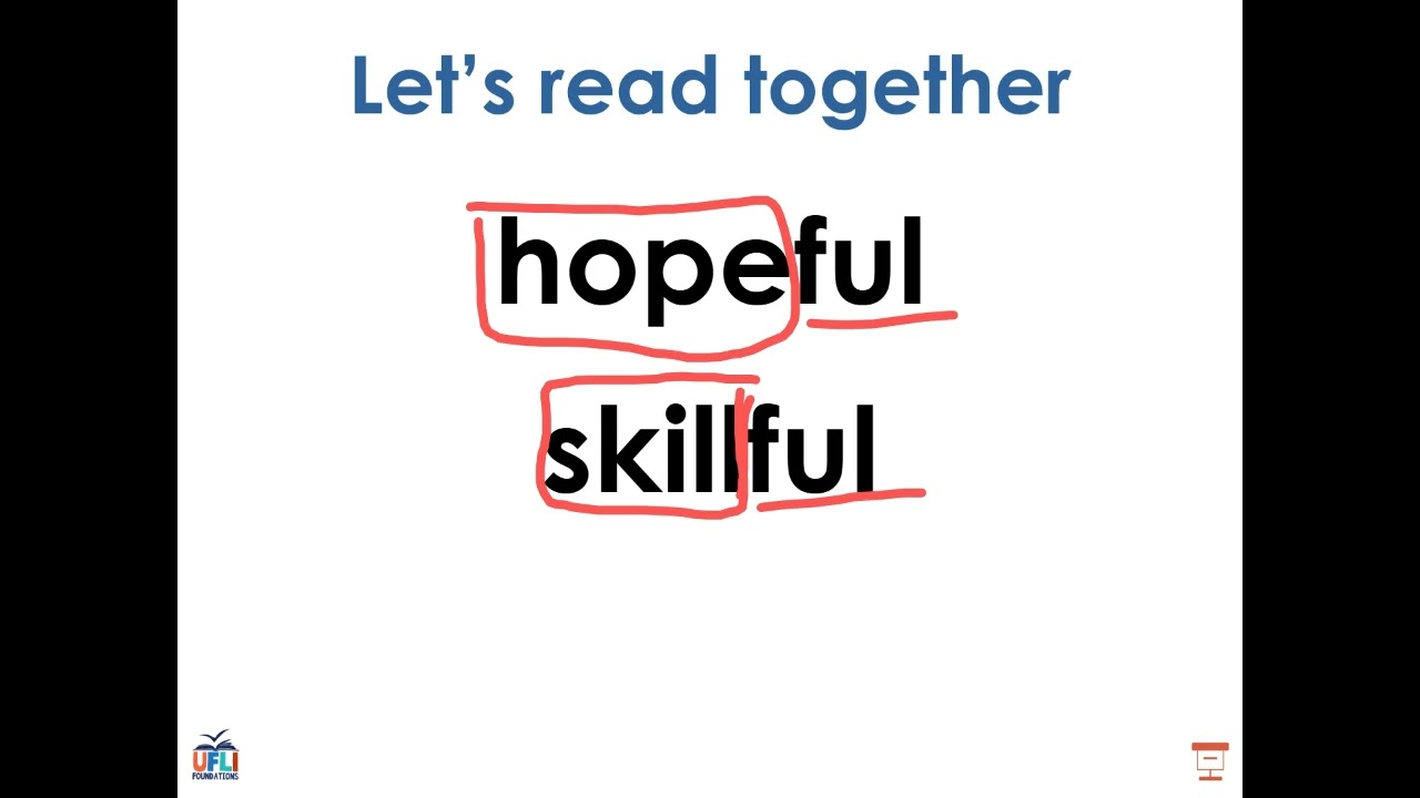 UFLI Lesson 102: -less, -ful