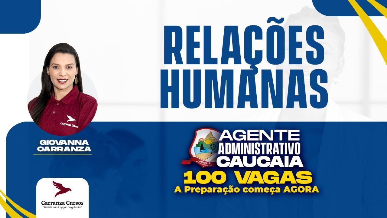 AGENTE ADMINISTRATIVO CAUCAIA - RELAÇÕES HUMANAS - 100 VAGAS