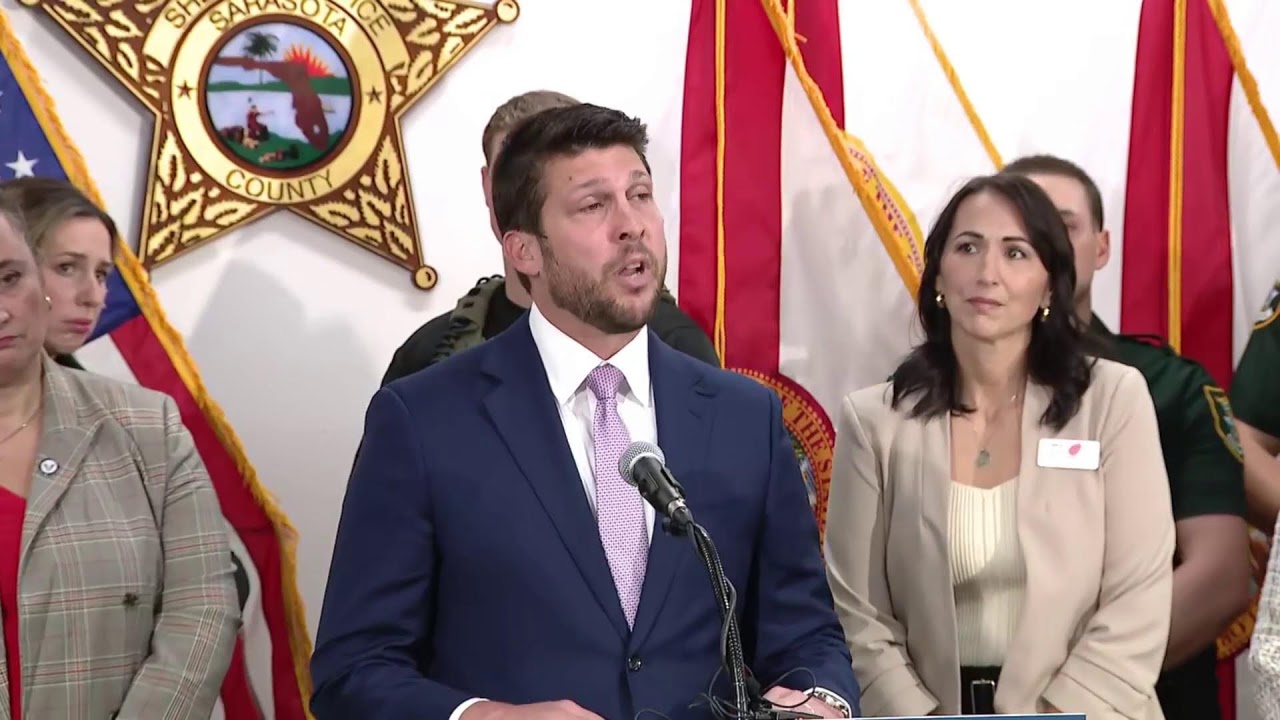 Florida AG Uthmeier holds news conference in Sarasota