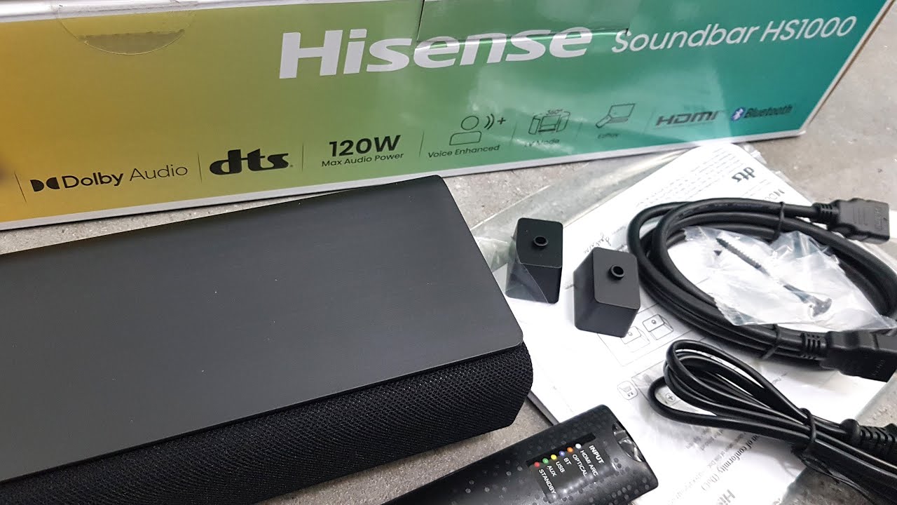 New HISENSE HS1 Soundbar Unboxing and Setup with Audio Demos
