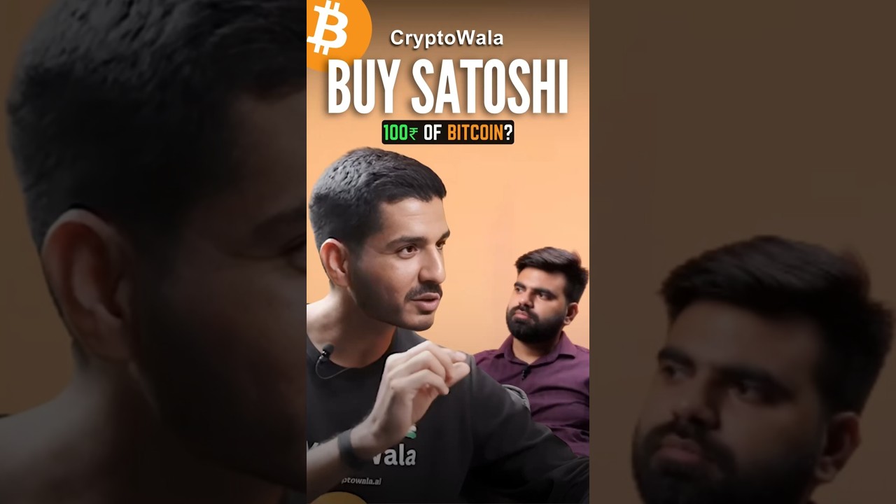 Buy Satoshi. 100₹ of Bitcoin?