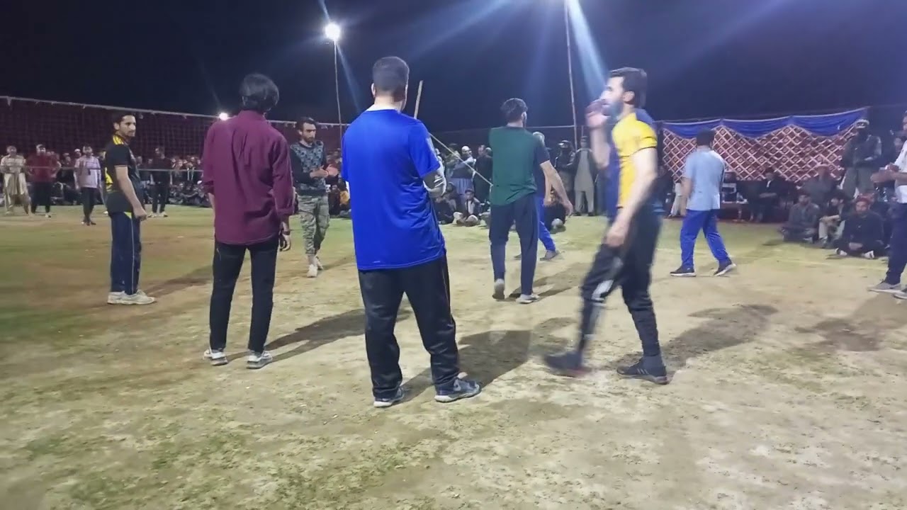 shooting volleyball tournament kashrote GILGIT city park final match