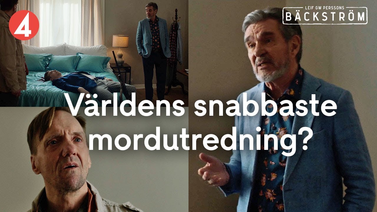 Mästerdetektiven Bäckström löser mordfall på rekordtid!