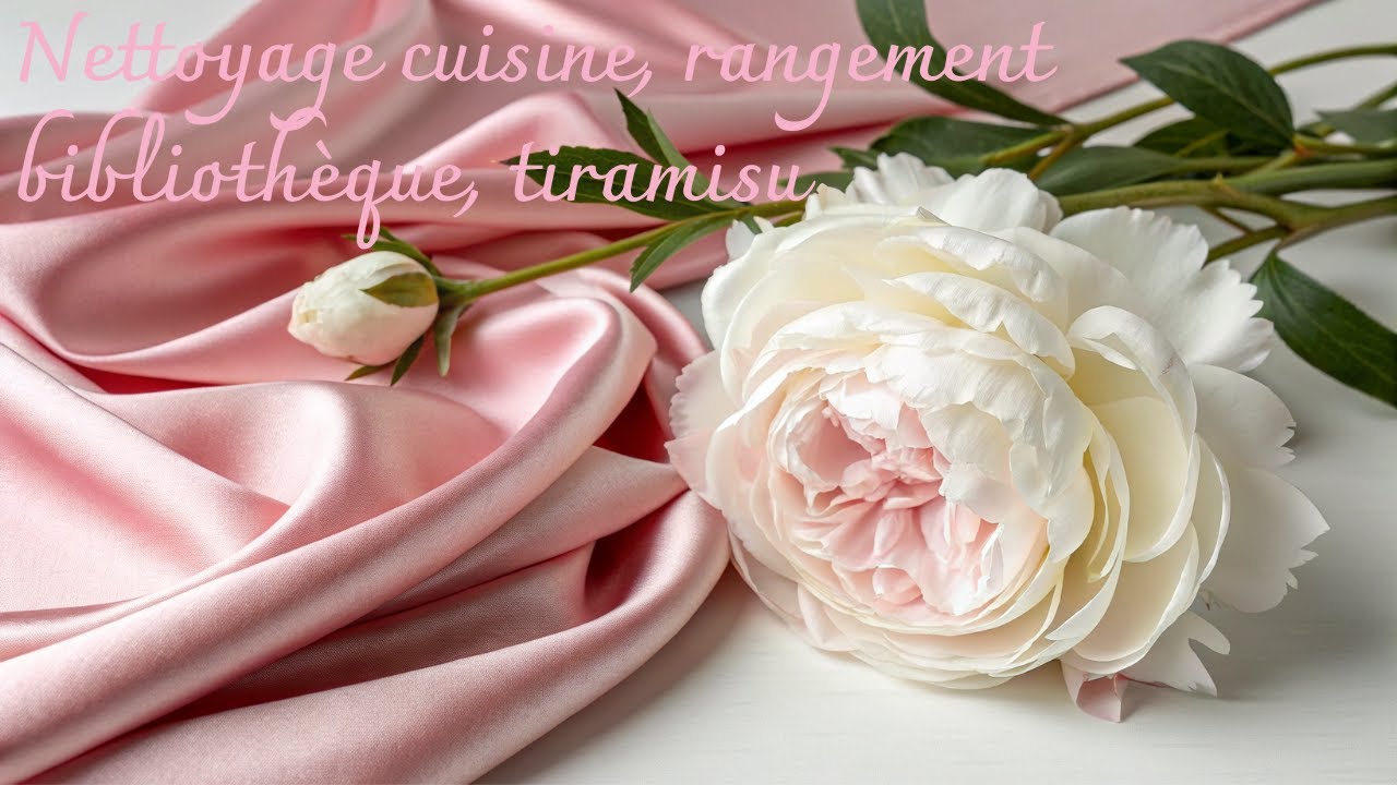 VLOG # 3 ~NETTOYAGE CUISINE, RANGEMENT BIBLIOTHEQUE, TIRAMISU