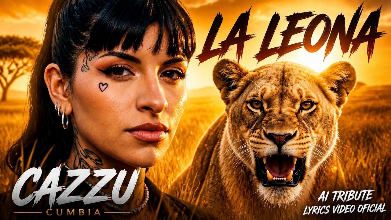 CAZZU | LA LEONA | CUMBIA (Tributo Lyrics Oficial)