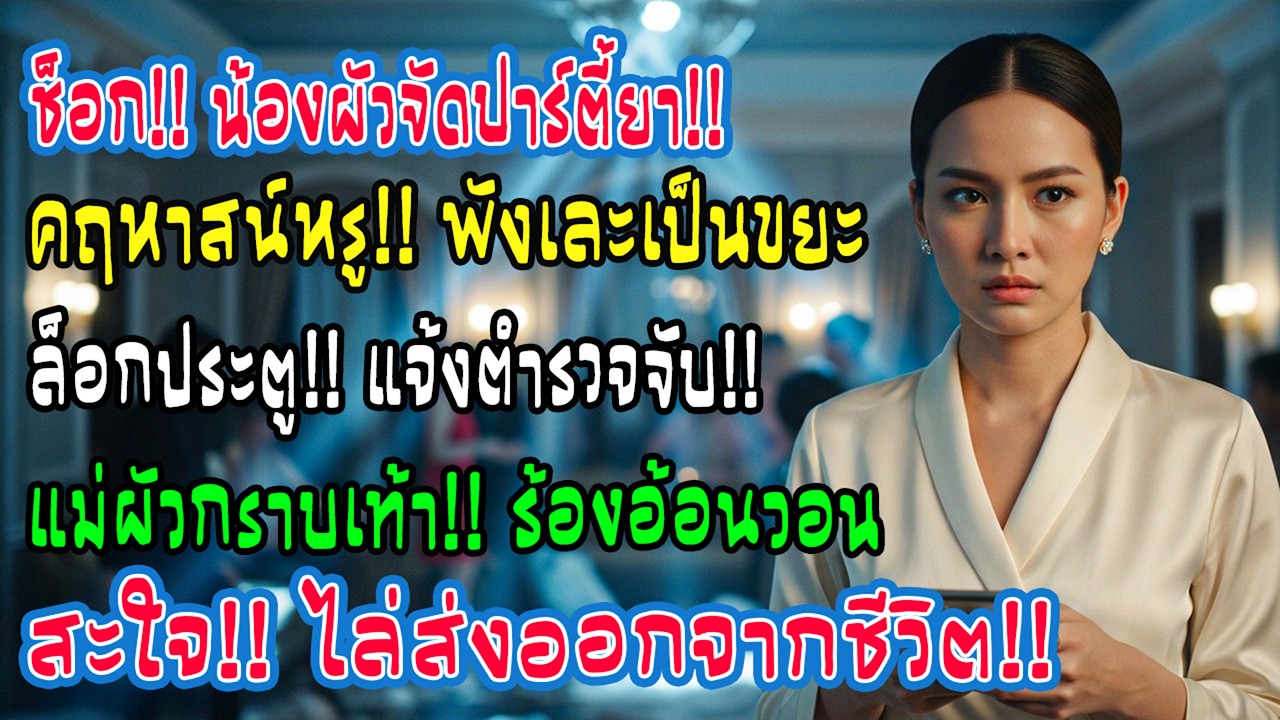 กลับจากต่างจังหวัด เจอน้องสามีจัดปาร์ตี้ยาในคฤหาสน์ฉัน บ้านเละเป็นกองขยะ ฉันล็อกประตูโทรแจ้งตำรวจ