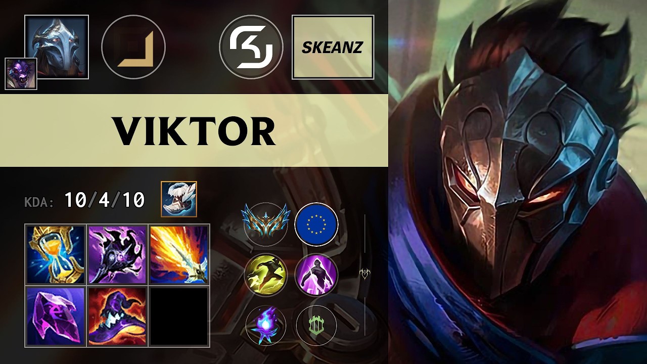 (SK Skeanz) Viktor Carry kontra Lucian - EUW Challenger Patch 26.15