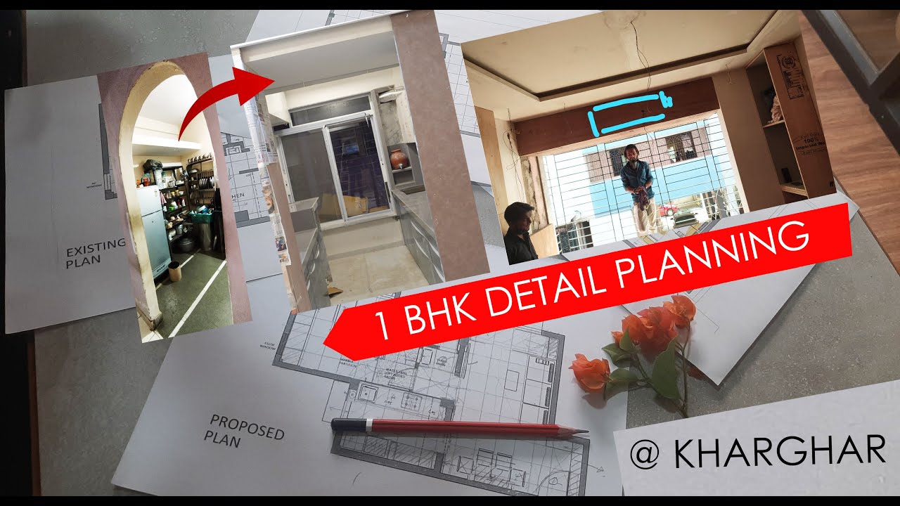 1 BHK Interior Design Detail Planning @ Kharghar | Interior Iosis by Nihara