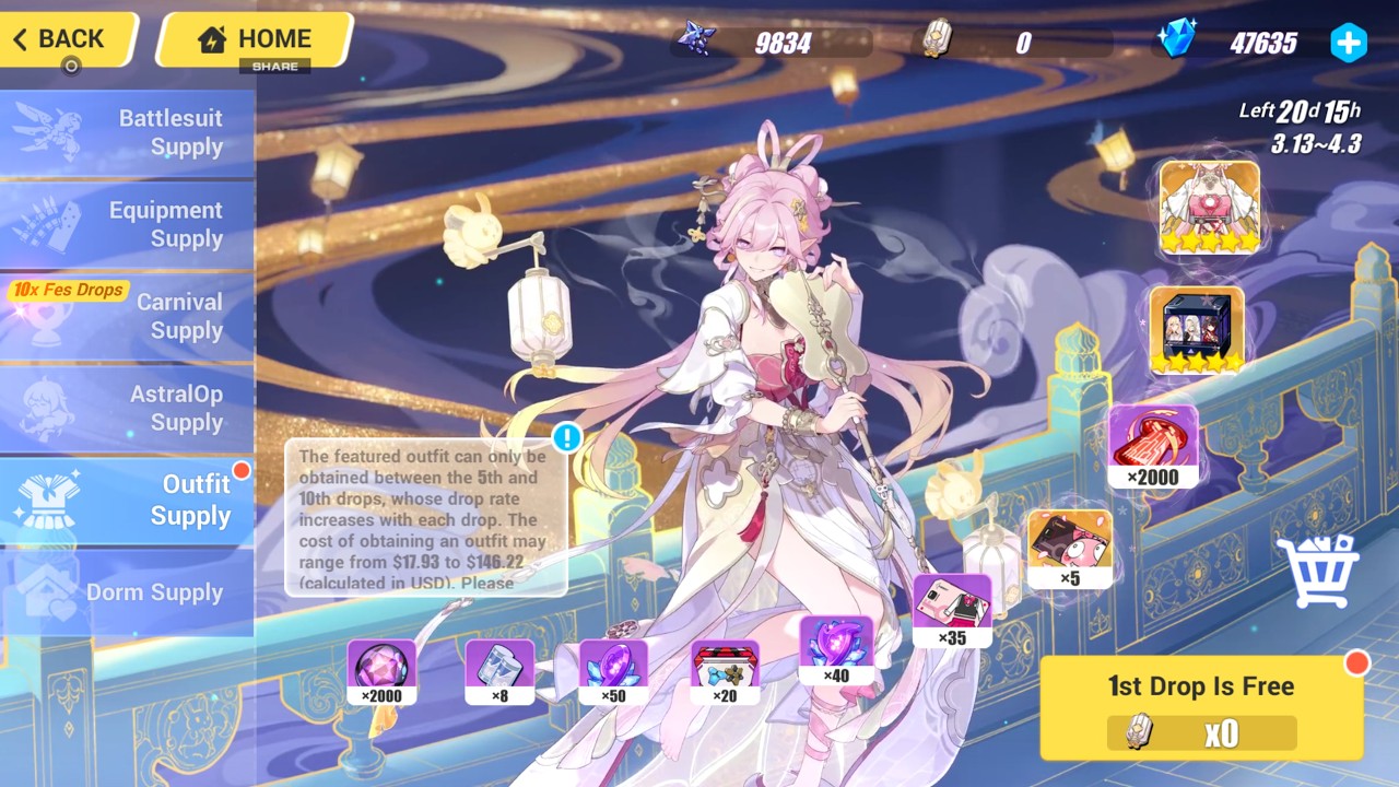 Lunar Grace~ Elysia's Most Beautiful Outfit Yet [Honkai Impact 3rd]