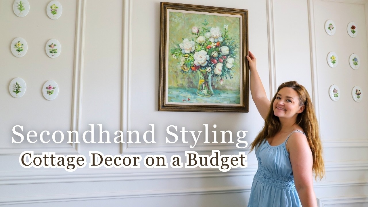 Decorating My Cottage with Vintage Finds | A Gentle Day of Thrifting, Bees, Nature and Styling