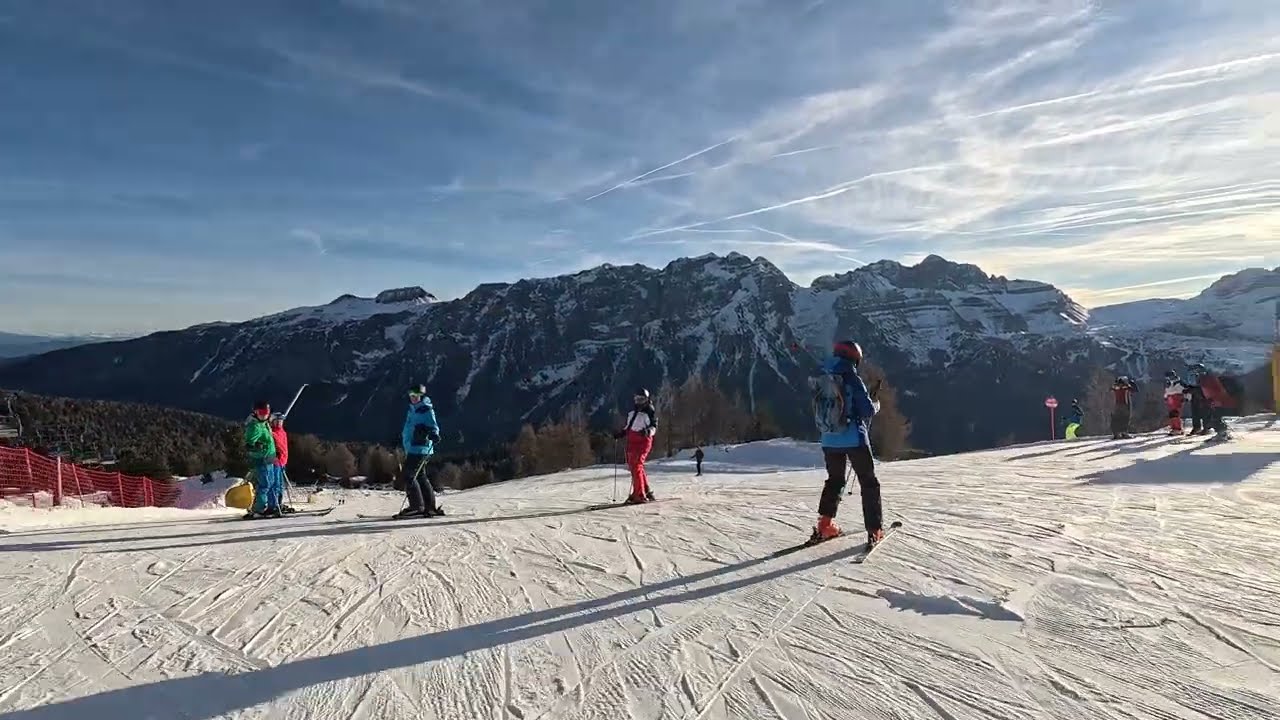 Madonna di Campiglio w Val di Sole: trasa 48-czerwona i 50-niebieska