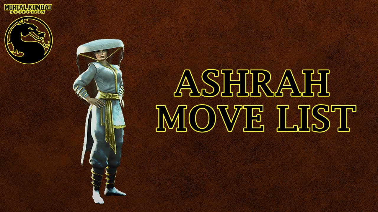 Mortal Kombat Deception - Ashrah Move List