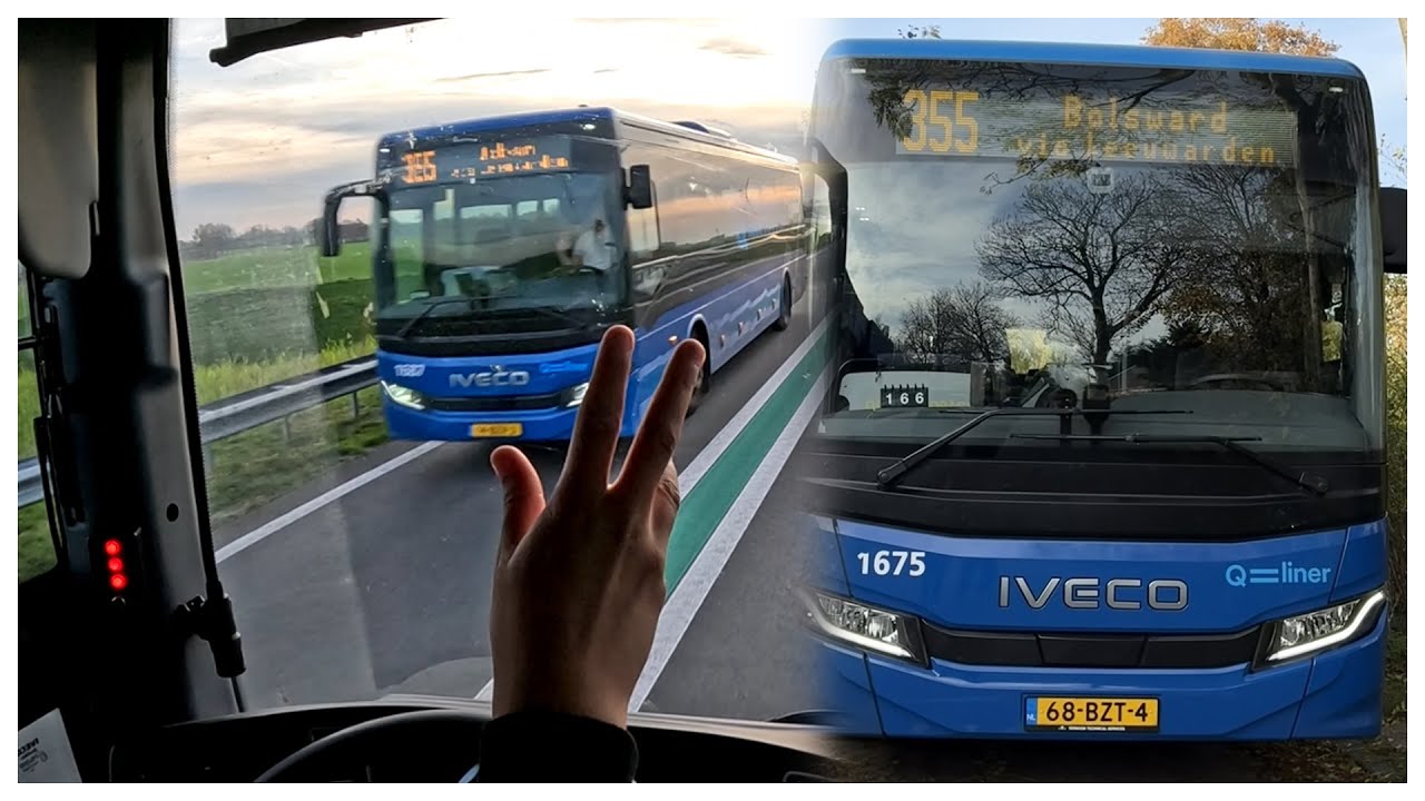 Qbuzz FRL Lijn 355 - Dokkum Bstn - Bolsward Sneldienst - via Leeuwarden