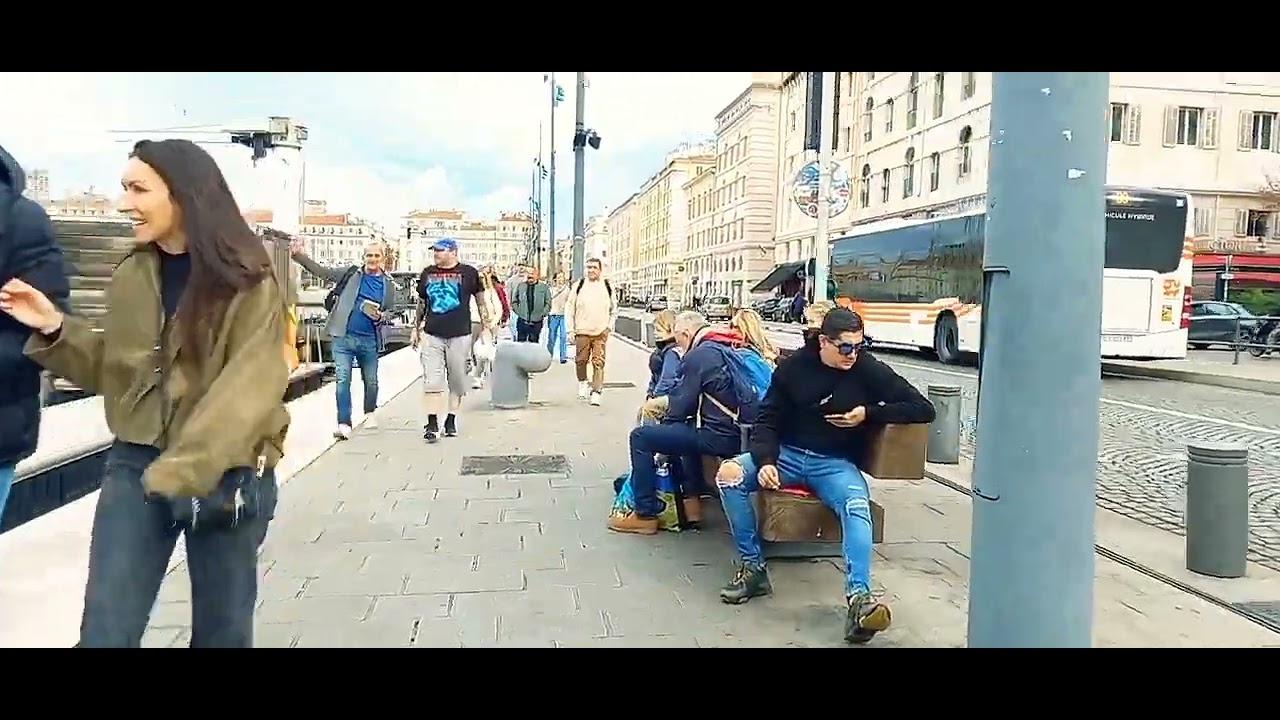 🎥 Street Walk in Marseille | From 7ème Quai de Rive Neuve to Marseille Vieux-Port Metro 🚶‍♂️🇫🇷