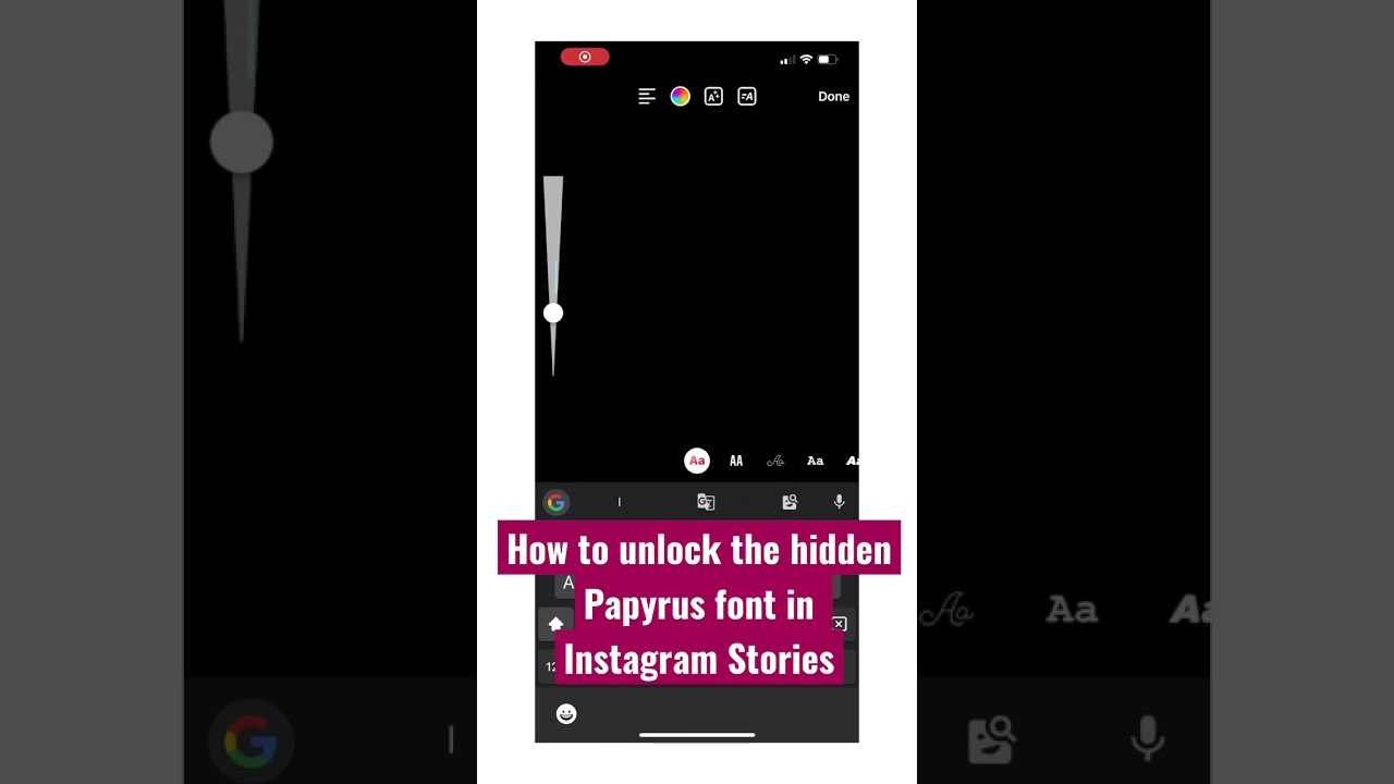 How to unlock the hidden Papyrus font in Instagram Stories