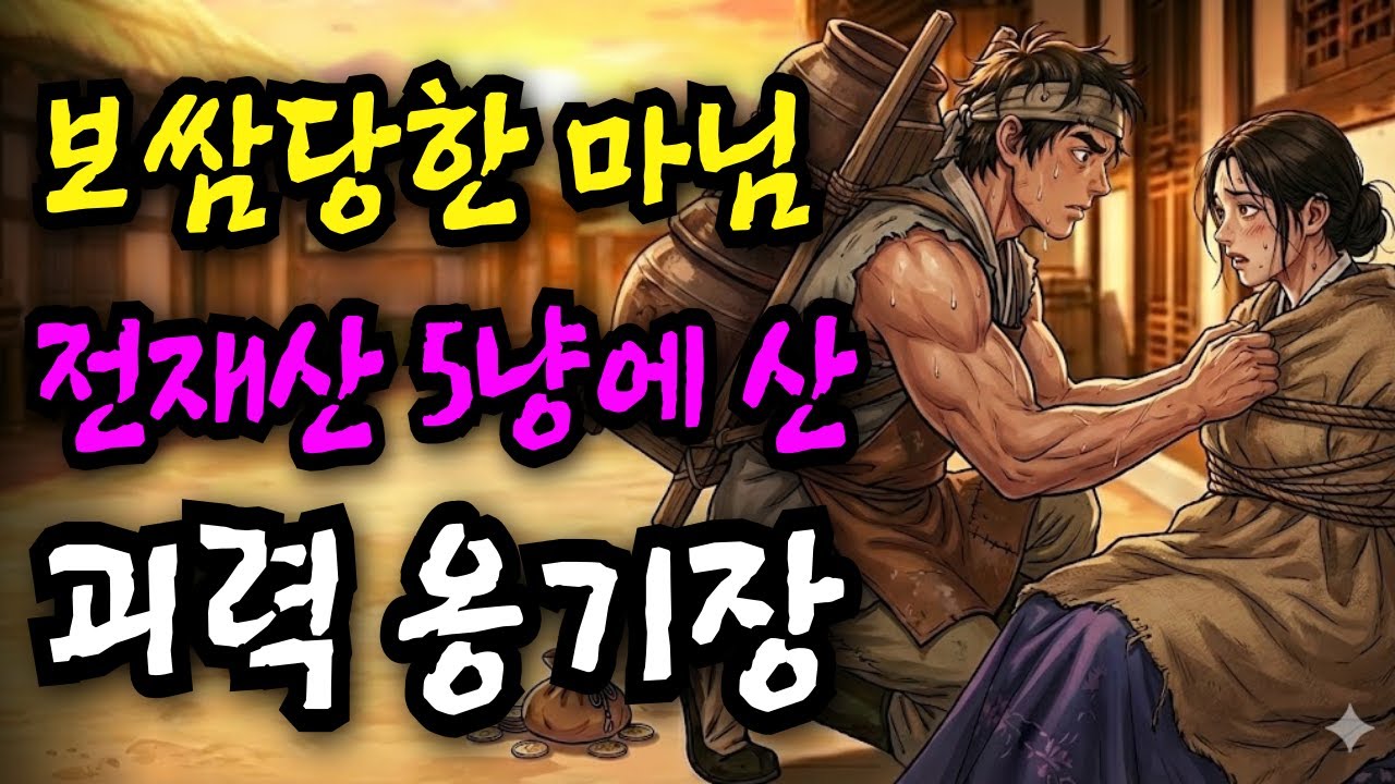 보쌈당한 마님, 전재산 다섯냥에 산 괴력 옹기장이 야담·민담·전설·설화·옛날이야기·야사·조선이야기·설화·오디오북·잘때듣는이야기