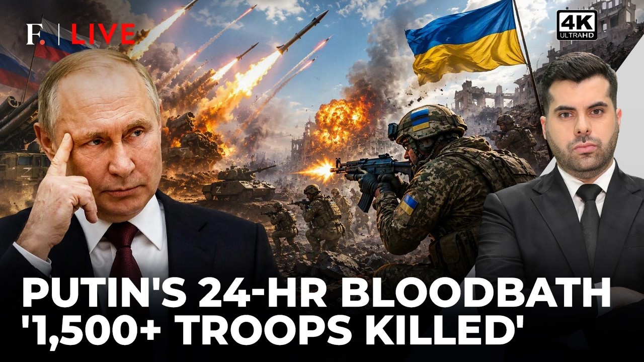 Украина получила мощный удар? Россия заявила о потере 1510 солдат за 24 часа | Firstpost Live | 4K