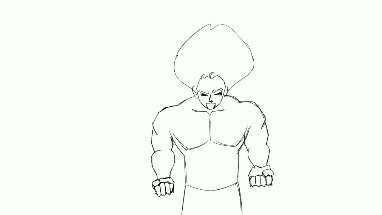 power up - quick sketch practice 2d animation