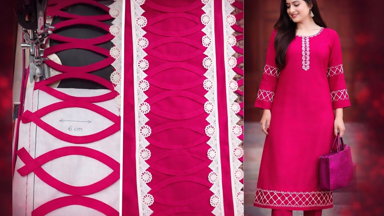 🔥✂️ Easy Cutting & Stitching 😍 Stylish Neck, Sleeves & Daman 💃 | Trouser Design Ideas 👗