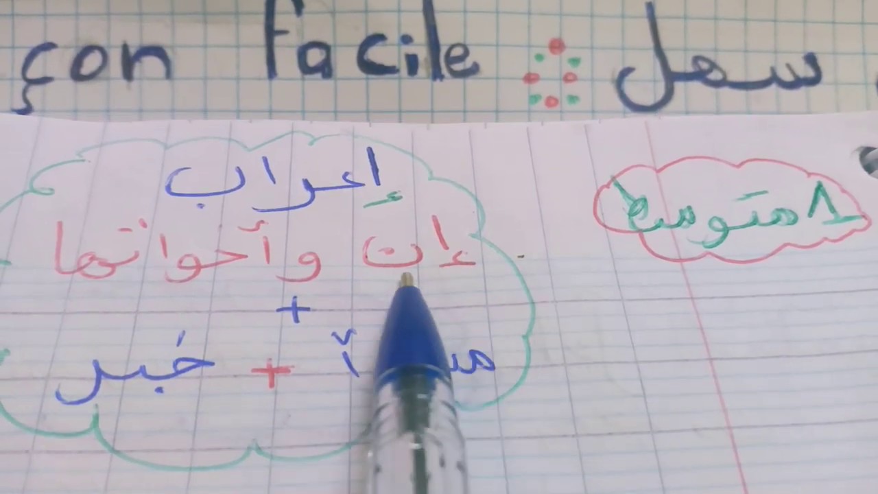 اعراب جمل  منسوخة  ب  :ان و  اخواتها   1  متوسط