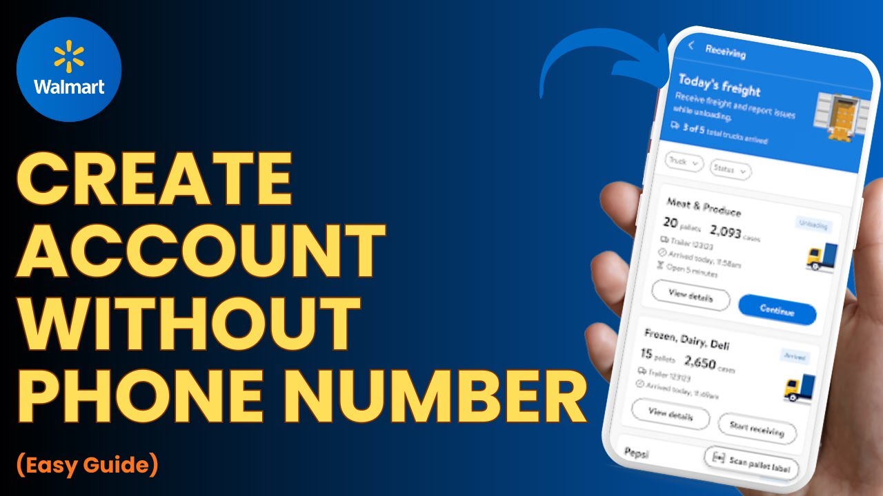 How to Create Walmart Account Without Phone Number