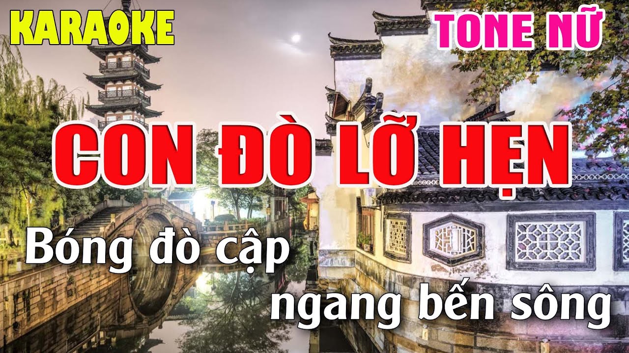 Karaoke Con Đò Lỡ Hẹn Tone Nữ - Cha cha cha - Karaoke Nhạc Sống 2022 - Lâm Organ