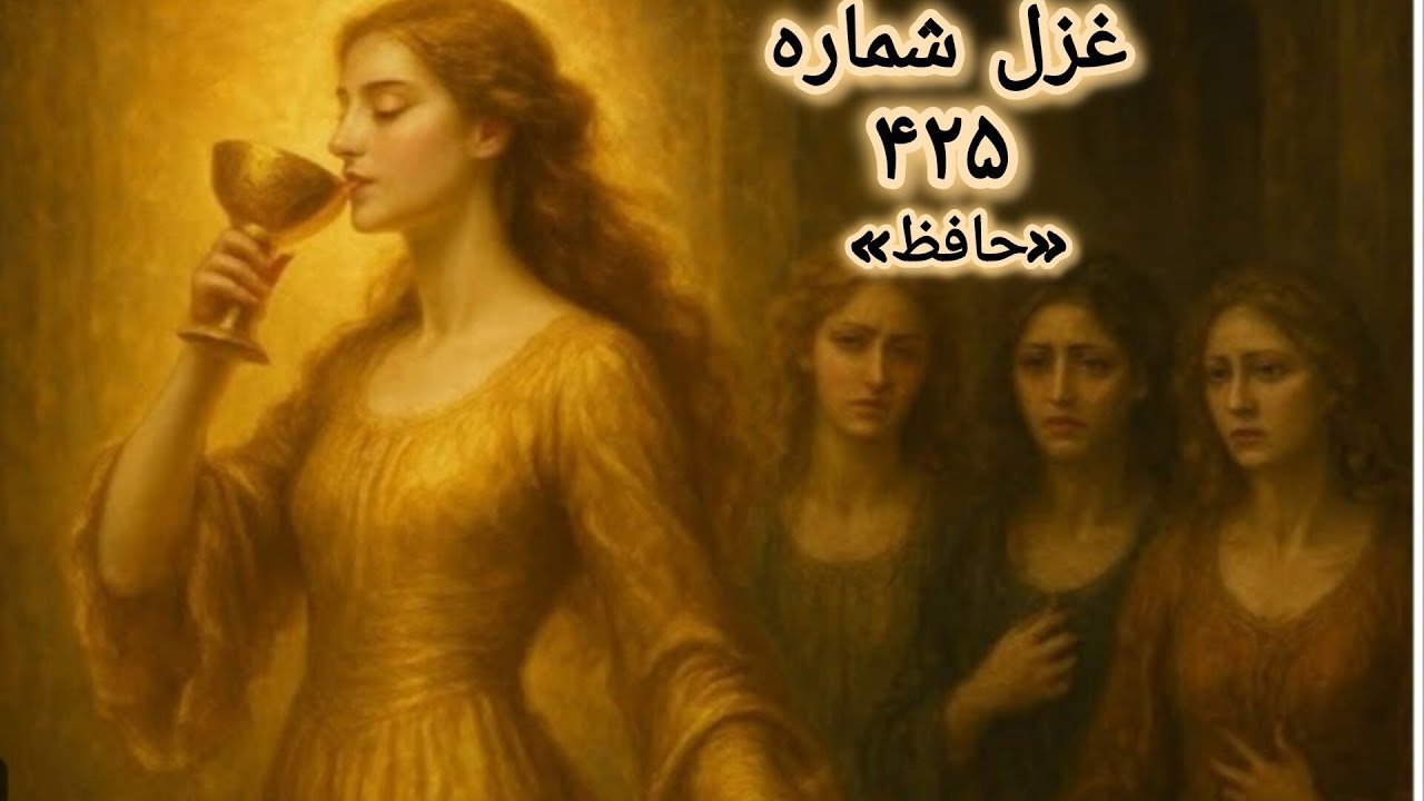زیباترین توصیف ممکن وبی بدیل از یارو معشوق درغزل۴۲۵لسان الغیب «حافظ». دامن کشان همی شددر شرب زرکشیده