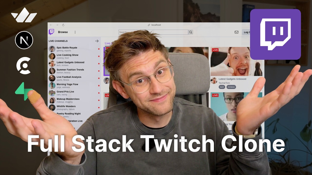Build a Full-Stack Twitch Clone using Next.js, Clerk and Supabase